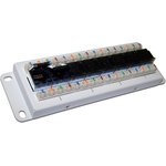 Патч-панель UTP Cat.5e, 8 портов, фронтальный монтаж LAN-HCS-PP8U5E
