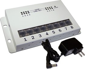 Сетевой концентратор 10/100 Mbps, 8 портов LAN-HCS-HUB8