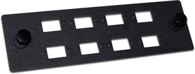 Фото 1/3 Адаптерная панель на 8 SC адаптеров, для кроссов LAN-FOBM, черная LAN-APM-8SC