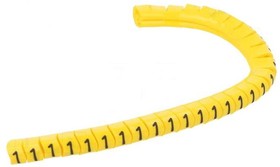 Фото 1/2 PA-10003PV40.1, Маркер для проводов и кабеля; Маркировка: 1; 2,5-5мм; ПВХ; желтый