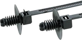 Фото 1/3 150-55610, Cable Tie, Releasable, 110mm x 2.5 mm, Black Polyamide 6.6 (PA66)