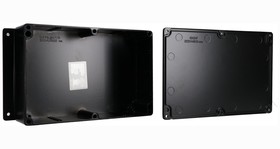 Фото 1/2 AN-2807-AB, Electrical Enclosures Aluminum Enclosure with Mounting Flanges Black (8.8 X 5.8 X 2.2 In)