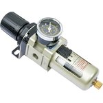 Фильтр-влагоотделитель для компрессора с регулятором давления 1/4" GAW3000-02
