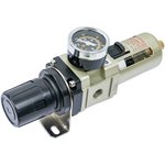 Фильтр-влагоотделитель для компрессора с регулятором давления 1/4" GAW3000-02