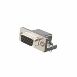 HDL15-SL-B, CONN D-SUB HD RCPT 15P R/A SLDR