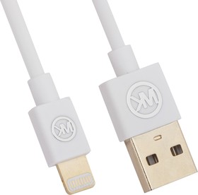 Фото 1/2 USB кабель WK Worm WDC-052 8 pin для Apple белый
