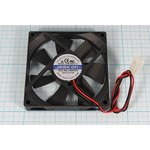 JF0815B1H, Axial fan, 80x80x15mm,12V, DC, 0.15A, 1.8W, rolling, 3000ob/min, 2 wires