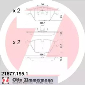 216771951, Колодки тормозные BMW: 3 00-05, 3 Touring 00-05, 3 кабрио 00-, 3 купе 00-, 5 95-03, 5 Tou