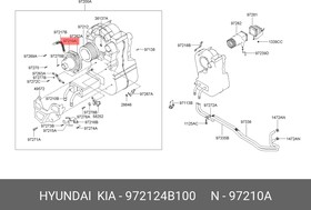 97212-4B100, Мотор отопителя HYUNDAI Porter салона OE