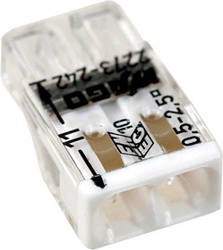 Фото 1/10 WAGO Клемма с пастой для 2-х медных/алюмин. однопроволочных проводников сеч. до 2,5 мм кв. (упаковка)