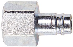 Фото 1/2 104105205, Steel Female Pneumatic Quick Connect Coupling, G 1/2 Female Threaded