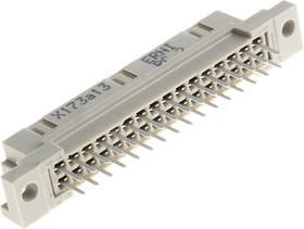 Фото 1/2 284168 / 284168-E, 32 Way 2.54mm Pitch Class C2, 2 Row, Straight DIN 41612 Connector, Socket