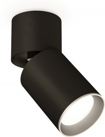 Фото 1/3 Ambrella Комплект накладного поворотного светильника XM6313031 SBK/BK/MCH черный песок/черный/хром матовый MR16 GU5.3 (A2221, C6313, N6104)