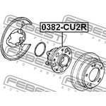 0382-CU2R, 0382-CU2R_к-кт подшипника ступицы задней! в сборе со ступицей\ Honda ...