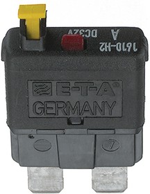 1610-H2-20A, Circuit Breaker Thermal Automotive MiniReset and Manual Release 1P 12VDC 20A