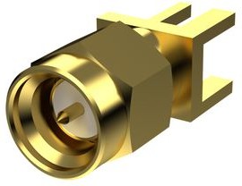 EMPCB.SMAMST.A, RF Connectors / Coaxial Connectors SMA(M)ST FOR PCB EDGE MOUNT AU PLATING 0.94mm board