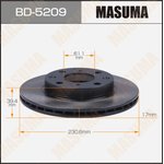BD-5209, Диск тормозной MASUMA front уп2