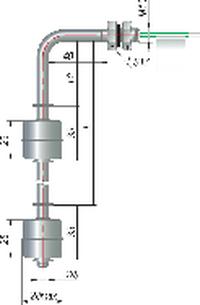 Горизонтальный поплавковый датчик уровня