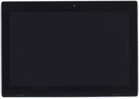 Дисплей (экран) в сборе с тачскрином для Lenovo Miix 320-10ICR с рамкой черный