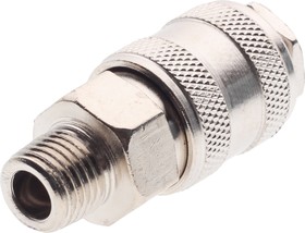 SE1-2SM, Переходник для компрессора M1/4" быстросъемный с клапаном наружная резьба