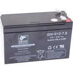 6СТ7,5 GIV-S 12-7,5, Аккумулятор BANNER GIV-S 7.5А/ч