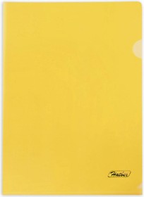 Пластиковая папка-уголок А4, 180 мкм, желтая, 20 шт 040033