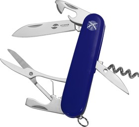 FK-K5020-6P, Нож перочинный Stinger, 90 мм, 11 функций, синий | купить в розницу и оптом