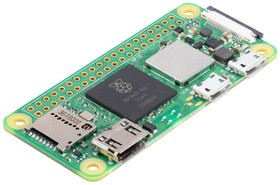 Одноплатный компьютер Raspberry Pi Raspberry Pi Zero 2 W 1GHz quad-core CPU, 512MB RAM, Mini HDMI port, Micro USB OTG port, Micro USB power,