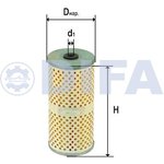 DIFA 5314, Элемент фильтрующий КАМАЗ масляный ЕВРО-1,2 (бумага) тонкой очистки DIFA