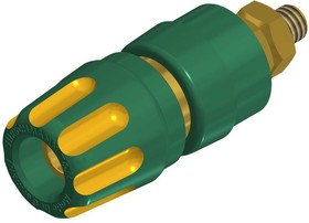 PKI 10 A AU YELLOW/GREEN, Binding Post 4mm 35A 30V Green / Yellow