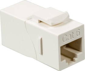 Повторитель портов RJ-45, неэкранированный, 90 градусов, кат.6, формата Keystone, белый LAN-KCP45U6/90-WH