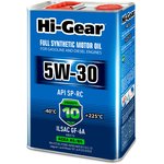 HG0534, 5W-30 SP-RC ACEA A5/B5 Масло моторное синтетическое 4л