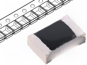 Фото 1/2 AR03BTCX0500, Резистор: thin film, прецизионный, SMD, 0603, 50Ом, 0,1Вт, ±0,1%