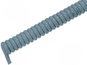 PUR Spiral cable ÖLFLEX SPIRAL 400 P 3 G 1.0 mm², unshielded, gray