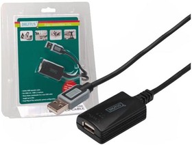 Фото 1/2 DA-70130-4, Кабель USB USB 2.0 гнездо USB A вилка USB A 5м блистер
