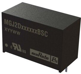 MGJ2D151515BSC, Isolated DC/DC Converters - Through Hole DC/DC 2W TH 15-15/15V 5.4KV SIP