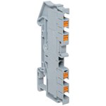 PIT-2,5-4, Spring-loaded terminal block 2,5 Push-in 4 terminals grey