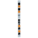 PIT-2,5-4, Spring-loaded terminal block 2,5 Push-in 4 terminals grey