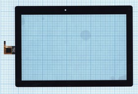 Фото 1/2 Сенсорное стекло (тачскрин) для Lenovo Tab 10 TB-X103F черное
