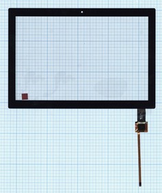 Фото 1/2 Сенсорное стекло (тачскрин) для Lenovo Tab 4 10 TB-X304 черное