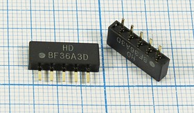 Кварцевый фильтр 36125, 6100/3 ,Корпус SIP5D ,Выводы 5P ,HDBF36A3D ,Полосовой