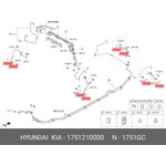 1751210000, Шайба уплотнительная маслопровода HYUNDAI-KIA