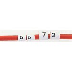 TRSA-1019/C/1/D, Heat Shrink Cable Markers, White, Pre-printed "D", 1 → 3mm Cable