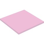 Стикеры 76x76 мм пастельные розовые , 1 блок, 50 л 1056736