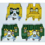1SNA195637R1200, SNA Series Green/Yellow Earth Terminal Block, 2.5mm² ...