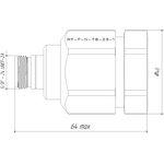 Разъем для коаксиального кабеля 7/8", RF-F-N-78-23-1