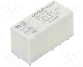 G2RL-2-HA-DC12, Relay: electromagnetic; DPDT; Ucoil: 12VDC; Icontacts max: 8A; PCB