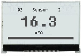 NHD-C12864LZ-FSW-FBW-3V3, LCD Graphic Display Modules & Accessories COG 128x64 FSTN+ White 3V