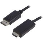 50440, Вилка DisplayPort,вилка HDMI 1м черный