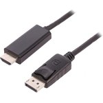 50437, Кабель, DisplayPort 1.2, вилка DisplayPort, вилка HDMI, 3м